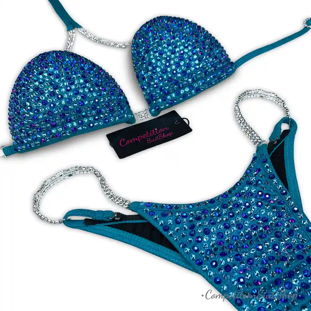 Royal Blue Lagoon Wellness Competition Suit B176W